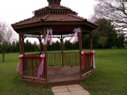 Gazebo decoration at The Old Rectory